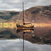 Buy canvas prints of Sailing Boat On Loch Leven by Sandi-Cockayne ADPS