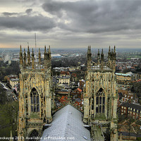 Buy canvas prints of York Minster, View From The Tower by Sandi-Cockayne ADPS