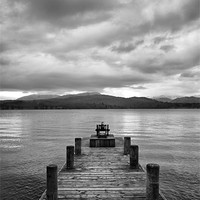 Buy canvas prints of Wooden Jetty at Windermere by Sandi-Cockayne ADPS