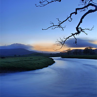 Buy canvas prints of The River Ure, After Sundown by Sandi-Cockayne ADPS