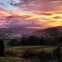 Buy canvas prints of Dalescapes: Swaledale Sunrise by Sandi-Cockayne ADPS
