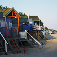 Buy canvas prints of  Beach Huts at Wells-On-Sea by Sandi-Cockayne ADPS