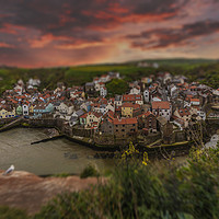 Buy canvas prints of Staithes Toy Town Tilt & Shift! by Sandi-Cockayne ADPS