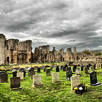 Buy canvas prints of Easby Abbey Panorama by Sandi-Cockayne ADPS