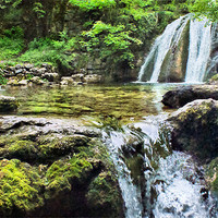Buy canvas prints of Janet's Foss by Sandi-Cockayne ADPS