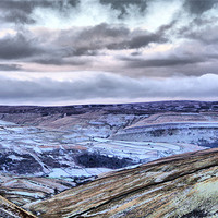 Buy canvas prints of Dalescape ~ Buttertubs In Winter by Sandi-Cockayne ADPS