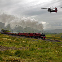 Buy canvas prints of Chinook & Steam by Colin irwin
