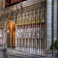 Buy canvas prints of York Minster Choir Screen  by Colin irwin