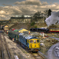 Buy canvas prints of Busy at Bury by Colin irwin