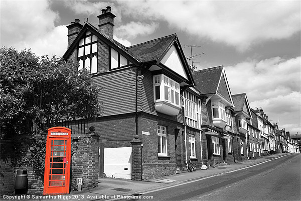 Red Telephone Box - Marlborough Picture Board by Samantha Higgs
