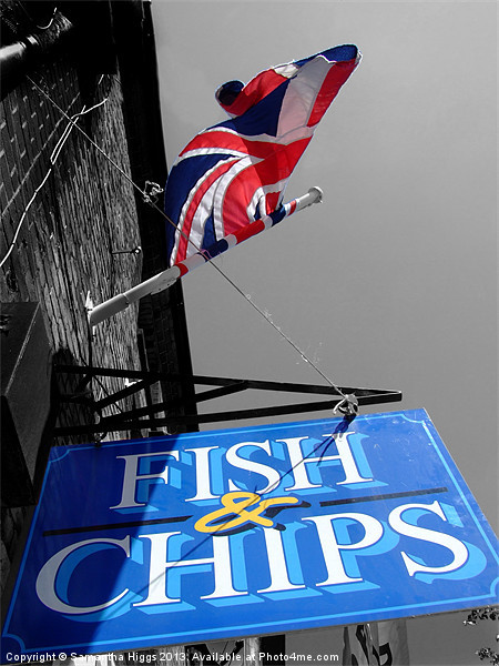 Fish and Chips Picture Board by Samantha Higgs
