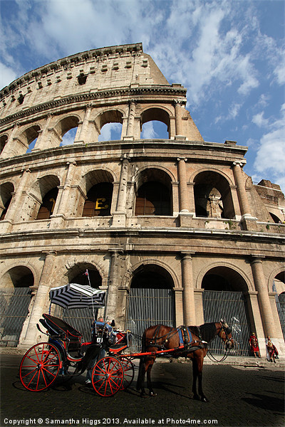 Horse and Carriage - Rome Picture Board by Samantha Higgs
