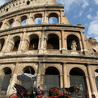 Buy canvas prints of Horse and Carriage - Rome by Samantha Higgs