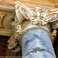 Buy canvas prints of Pillar Capital - St Peters Church - Vatican City - by Samantha Higgs