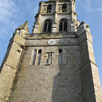 Buy canvas prints of Church Tower - Orbec - France by Samantha Higgs