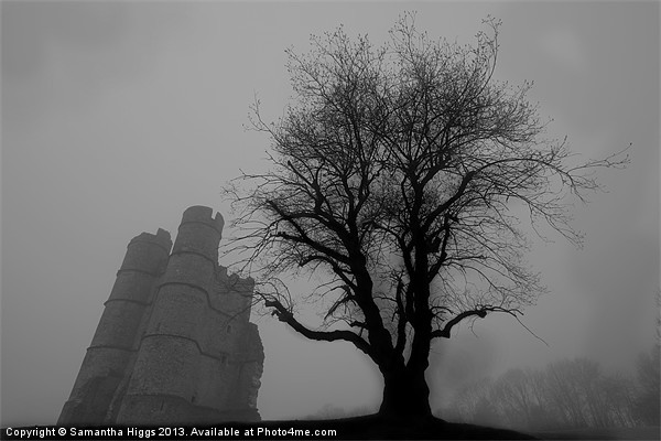 Mists of Time - Donnington Castle Picture Board by Samantha Higgs