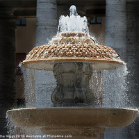 Buy canvas prints of Fountain - St Peters Square - Vatican - Rome by Samantha Higgs
