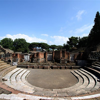 Buy canvas prints of Large Theatre - Pompeii - Italy by Samantha Higgs