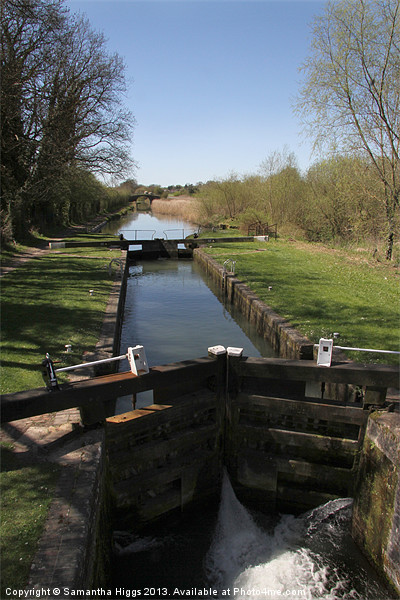 Canal Lock - Kennet And Avon Canal Picture Board by Samantha Higgs