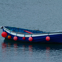 Buy canvas prints of Little Blue Boat by Samantha Higgs