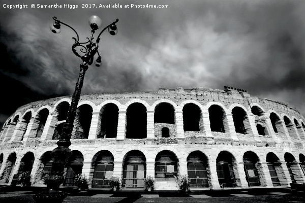 Arena - Roman Amphitheatre Verona Picture Board by Samantha Higgs
