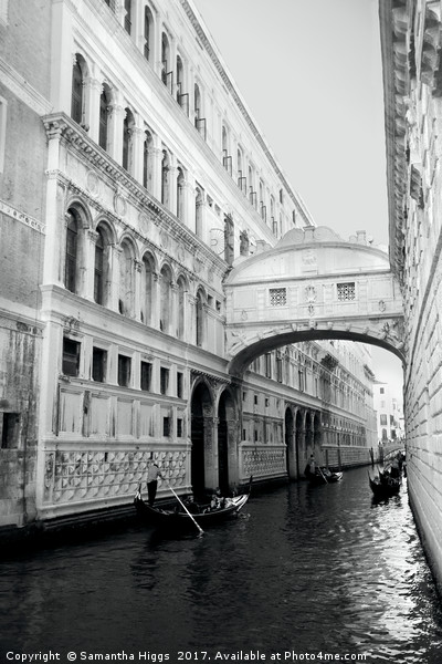 Bridge Of Sighs - Venice Picture Board by Samantha Higgs