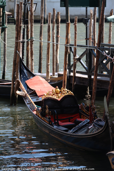 Gondola - Venice Picture Board by Samantha Higgs