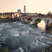 Buy canvas prints of Roman Bridge - Verona by Samantha Higgs