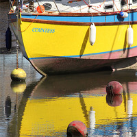 Buy canvas prints of Yellow Boat by Samantha Higgs