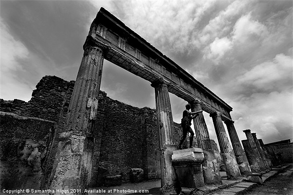 Temple Ruins - Pompeii Picture Board by Samantha Higgs