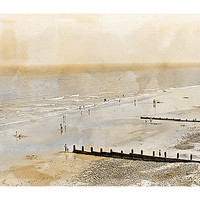 Buy canvas prints of Cromer Seaside. by Rosanna Zavanaiu
