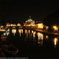 Buy canvas prints of Rome by night by Sean Wareing