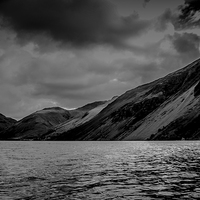Buy canvas prints of Wastwater mono by Sean Wareing