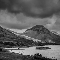 Buy canvas prints of Wastwater mono II by Sean Wareing