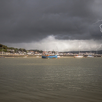 Buy canvas prints of Storm over Deganwy by Sean Wareing