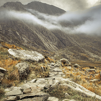 Buy canvas prints of  Mountain Track by Sean Wareing