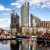 Buy canvas prints of London Docklands Old & New by peter tachauer