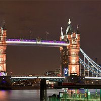 Buy canvas prints of Tower Bridge Panorama by peter tachauer