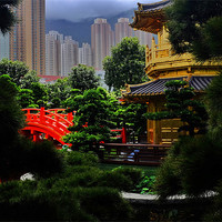 Buy canvas prints of Gardens of Nan Lian by peter tachauer
