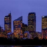 Buy canvas prints of Sydney City Business District by peter tachauer