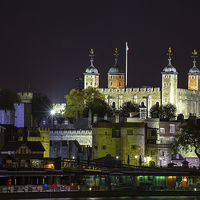 Buy canvas prints of Night at the Tower by peter tachauer