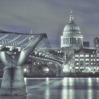 Buy canvas prints of  An Evening with St Paul's Cathedral by peter tachauer