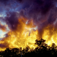 Buy canvas prints of  A Sky on Fire by peter tachauer