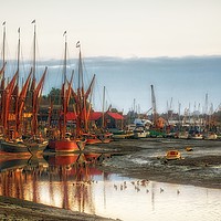 Buy canvas prints of Maldon Quayside by peter tachauer