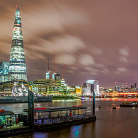 Buy canvas prints of Night on the River Thames by peter tachauer