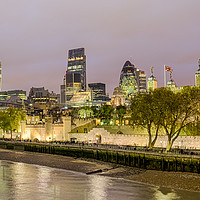 Buy canvas prints of Thames View by Night by peter tachauer