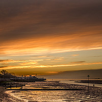 Buy canvas prints of Dawn over Leigh on Sea by peter tachauer