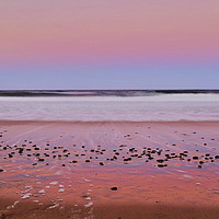 Buy canvas prints of Dawn at Ballina Beach by peter tachauer