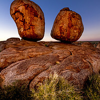 Buy canvas prints of Devils Marbles Australia by peter tachauer
