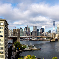 Buy canvas prints of Brooklyn Bridge New York City by peter tachauer